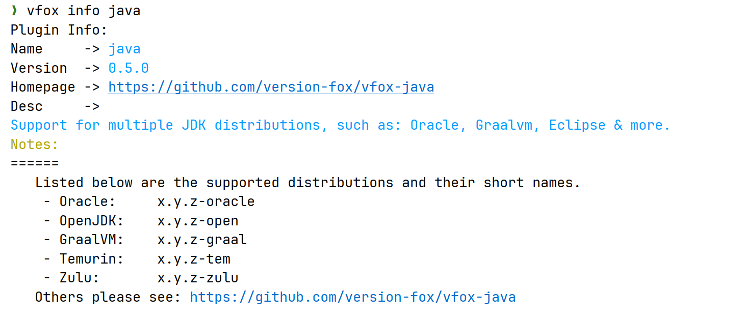vfox-java
